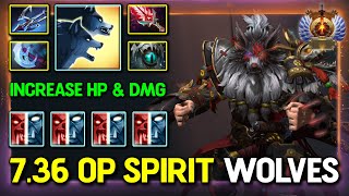 7.36 OP HARD CARRY Lycan Eye of Skadi + Bloodthorn Build OP FACET Spirit Wolves Increase HP & DAMAGE