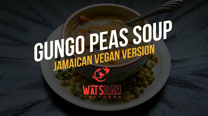 How to make Jamaican Gungo Peas Vegan Soup (Pigeon Peas)