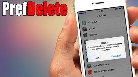 PrefDelete - iOS 8 Jailbreak Cydia Tweak