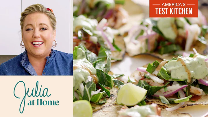 How to Make Salmon Tacos with Super Slaw | Julia a...
