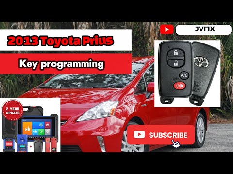 How to Program toyota Prius Key Fob 2013 also applies for (all keys lost)