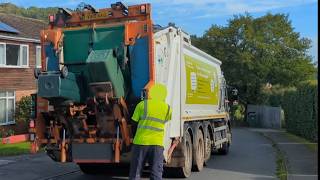 32-Tonne Olympus Bin Lorry Collecting Recycling In Malvern Hills!