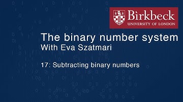 Binary 17: Subtracting binary numbers