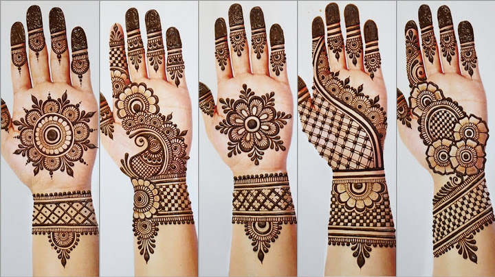 Best 5 Mehndi design simple front hand| mehndi design arabic | stylish mehndi design |mehandi design