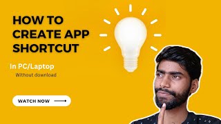 How To Create App Shortcut In PC /Laptop 🤔 Without Download | Create Shortcut #laptop  #justclick screenshot 5