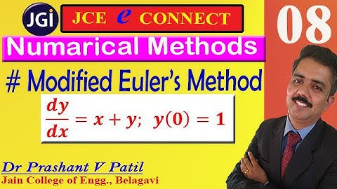 The best example of Modified Euler