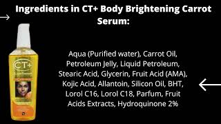 Celebrity CT+ Clear Therapy Body Brightening Carrot Serum / CT+ Clear Therapy carrot serum 75 ml Profile