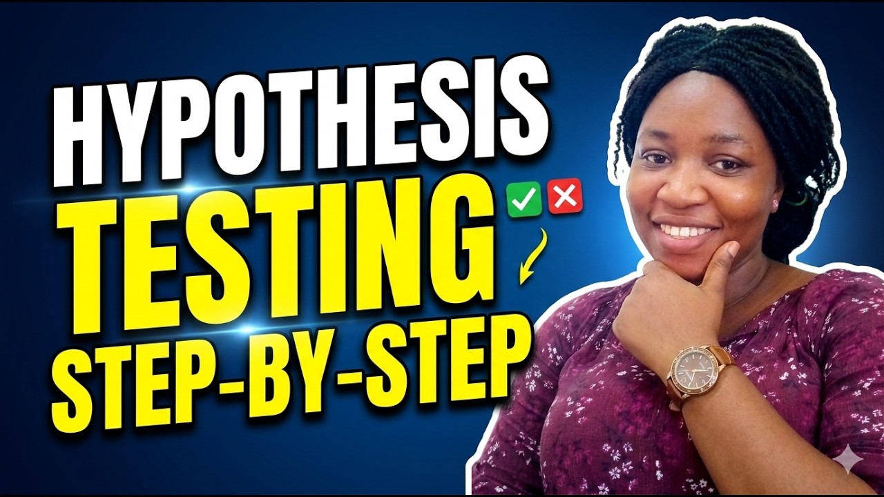 Hypothesis testing step by step - YouTube