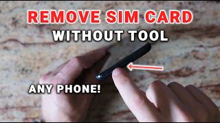 How to Remove SIM Card Without Tool (iPhone/Android)