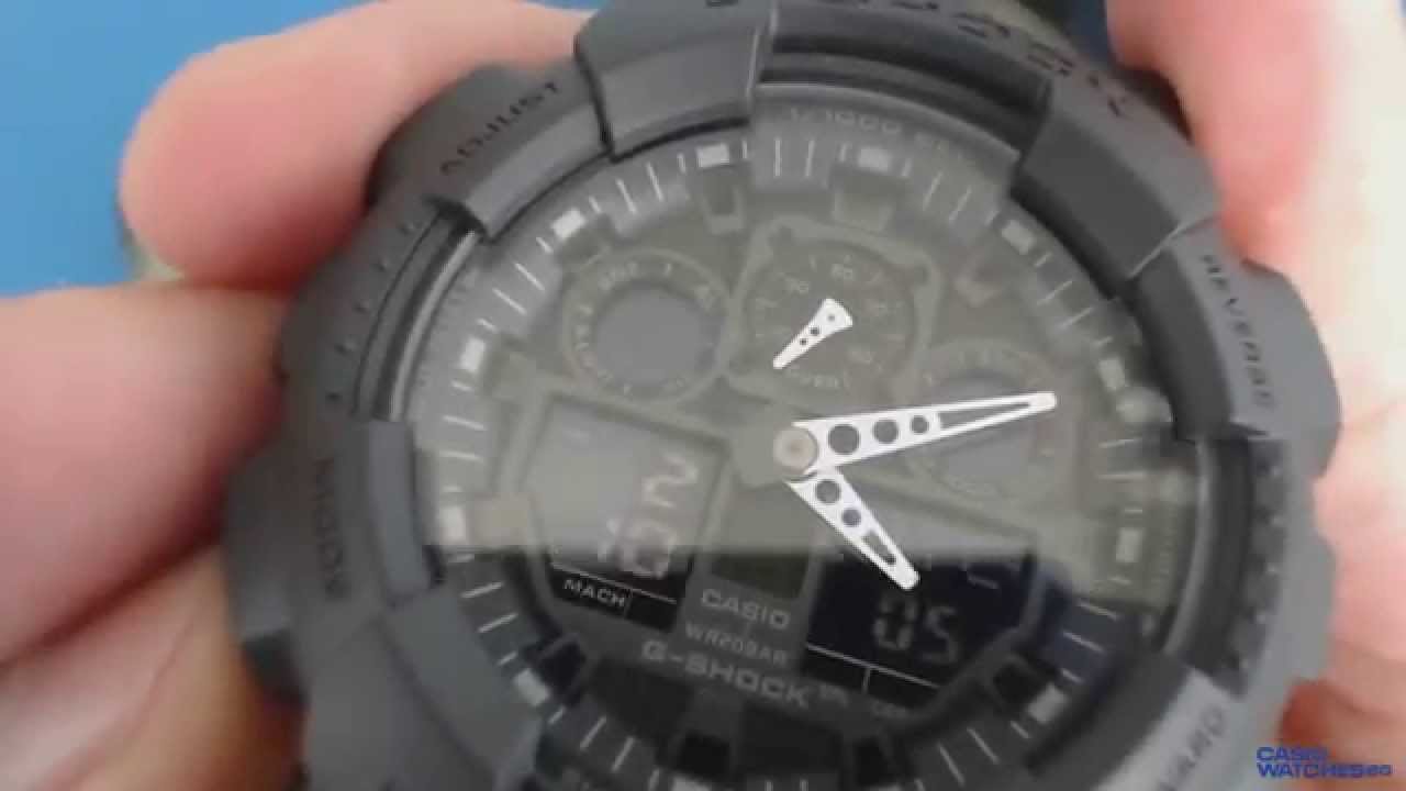 Casio G-Shock GA-100-1A1 - YouTube