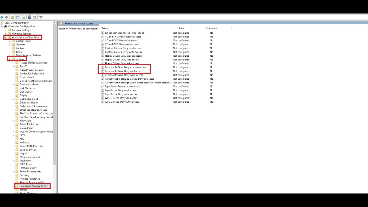 How To Disable Usb Port In Group Policy