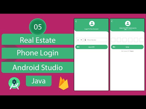 Real Estate App | 05 Phone Login | Android Studio | Java