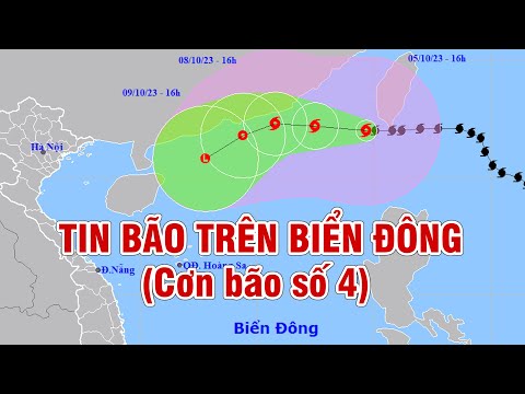 Bão KOINU đã đi vào vùng biển phía Đông Bắc của khu vực Bắc Biển Đông | Bão số 4 | PTQ