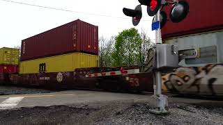 Huge 200 Car Tank Train w Double DPU Alrights! Only 1 Engine Pulls Huge Train! Fast NS + More Trains