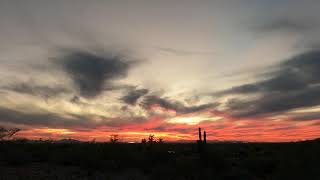 Gold Canyon, Arizona Sunset Time Lapse -- January 28th, 2022
