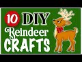 10 EASY Reindeer Crafts! 🎄 CHRISTMAS DIY | DOLLAR TREE DIY