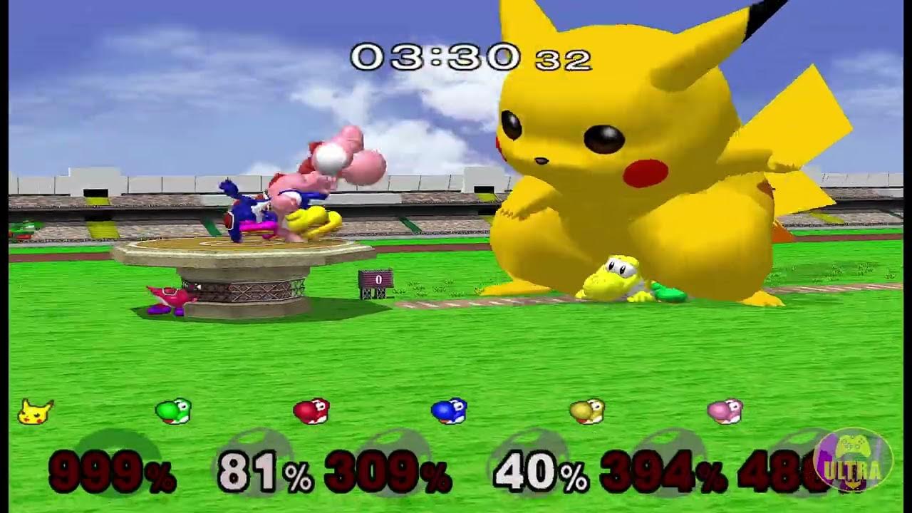 31 Pikachu grows 30 sec vs Yoshis YouTube