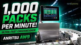 Weighing 1,000 Products per minute. Real-Time High-Speed Checkweighing (Anritsu AW9)