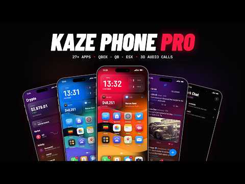 Fivem Phone Script | 25+ Apps Kaze Phone Pro (Qbox / QB / ESX)