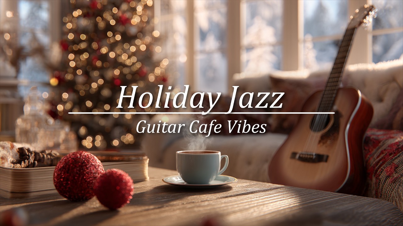 Holiday Jazz BGM - Morning Coffee Acoustic Guitar Relaxing Guitar | Chill Acoustic Work & Study
