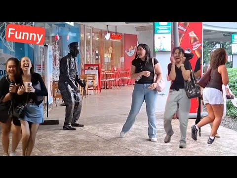 PATUNGNYA GERAK,  PATUNG HIDUP FUNNY REACTION,  STATUE PRANK #JKTPRANK 