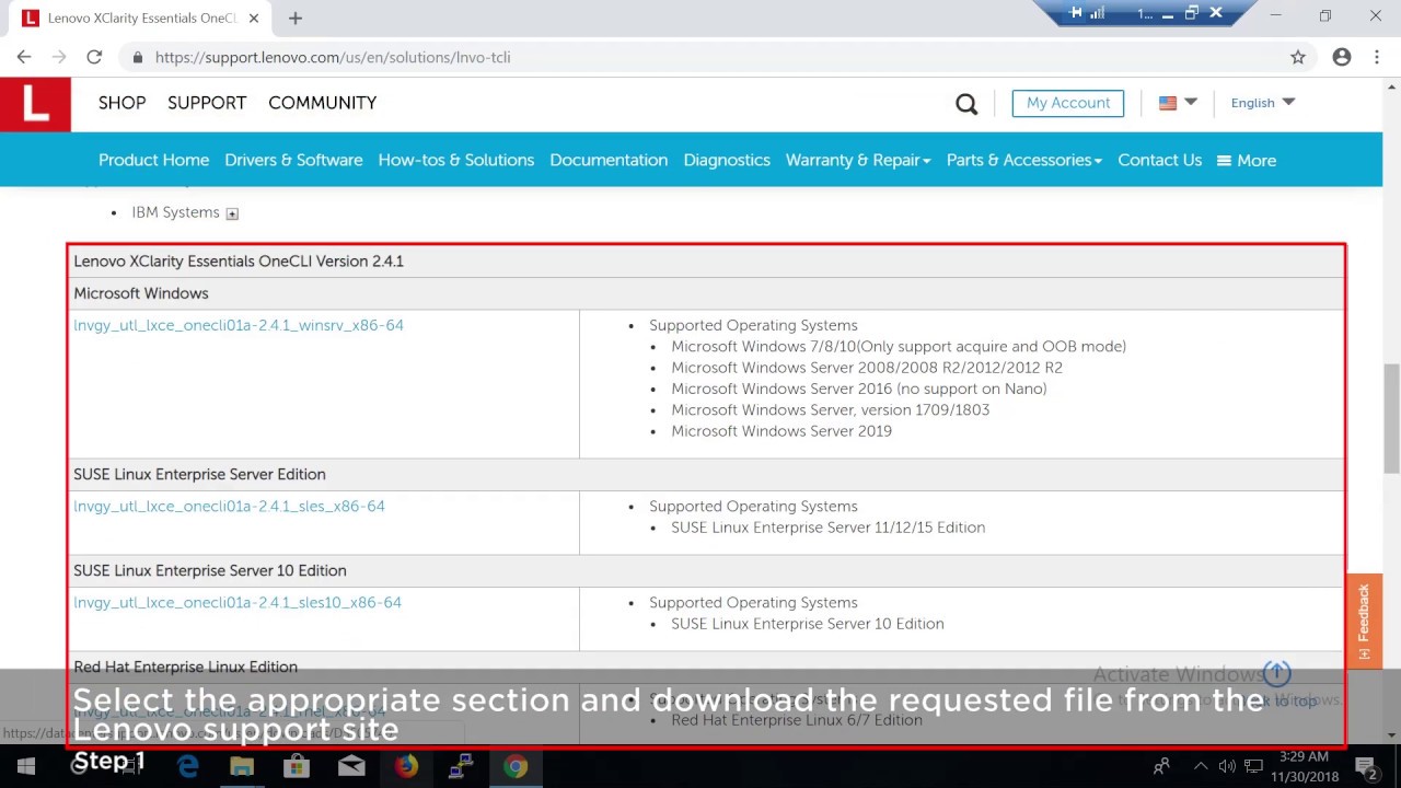 Using the Windows OneCLI to remotely collect the system inventory from ...