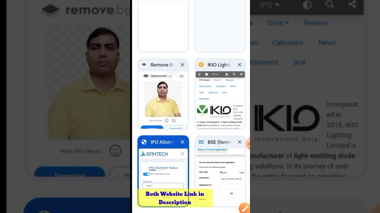 IKIO Lighting IPO Allotment Status चेक करो 