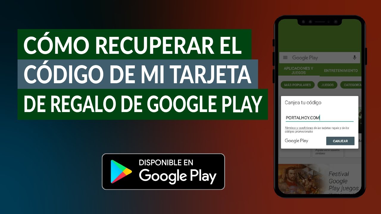 Realista Estar confundido Emborracharse Cómo Recuperar el Código de mi Tarjeta de Regalo de Google Play - YouTube