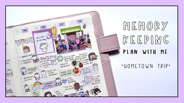 Hobonichi Cousin Plan with Me : Hometown Trip