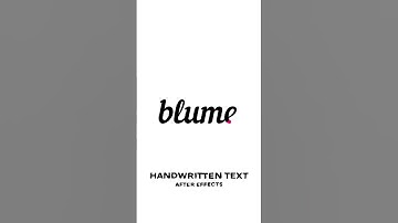 Handwritten Text After Effects #handwriting #aftereffects #text #animation