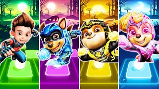 Paw Patrol Mighty Movie Heroes RYDER 🆚 CHASE 🆚 RUBBLE 🆚 SKYE at Tiles Hop EDM Rush Episode 🎶🎉