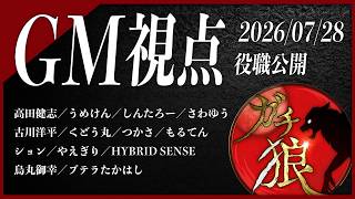 【第19回】#ガチ狼 Season5／GM 髙橋ヨスガ視点 【ZOOM人狼 高田健志さん主催】