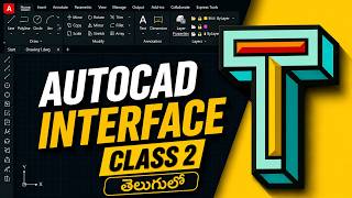 # 02T AUTOCAD  Navigation bar, Cross hair and Pickbox in Telugu by Twashtr (Class 02)