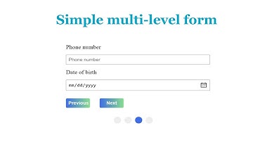 Easy way to multi step register form using css and javascript