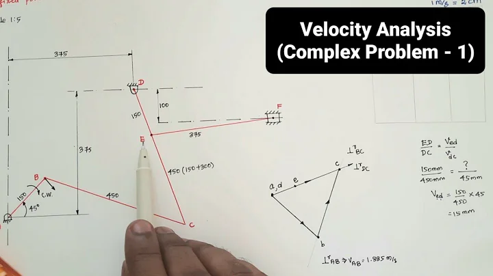 Velocity Analysis Diagram | Complex Mechanism - 1 | Kinematics of machinery | KOM | Tamil