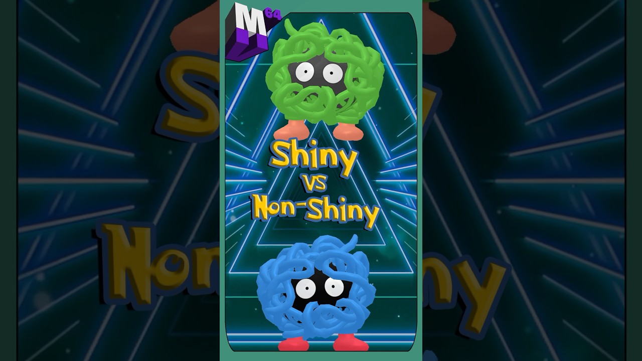 Pokemon Shiny vs Non Shiny -  Grass Types Part 2