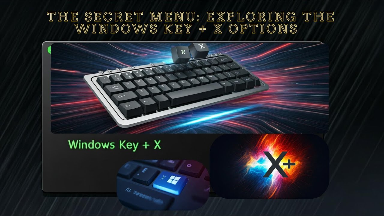 The Secret Menu: Exploring the Windows Key + X Options | 10 Hidden Gems in the Windows Key + X Menu!