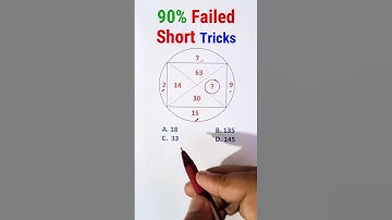 Missing Number Reasoning Short Trick | Best trick to solve Reasoning in 2 Sec #ssccgl #ssc #sscchsl