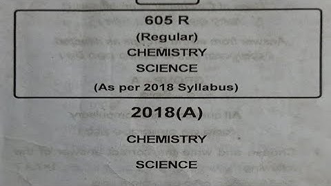 +2 Science 2nd Year Previous Chemistry Question CHSE Odisha 2018 l Chemistry Question CHSE