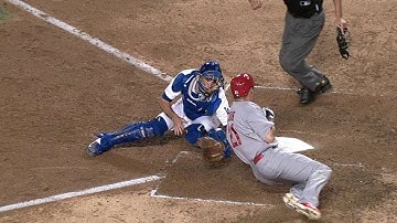 STL@LAD: Out call at home confirmed in the 7th inning