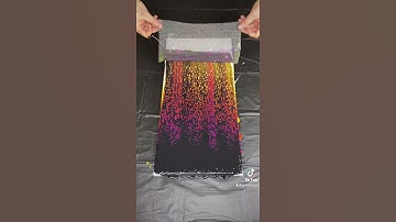 Amazing Acrylic Pour Painting Reaction with Silicone Oil!