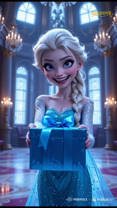 Elsa Gave Her a Gift… But That Smile Is SUSPICIOUS!! 😳🎀