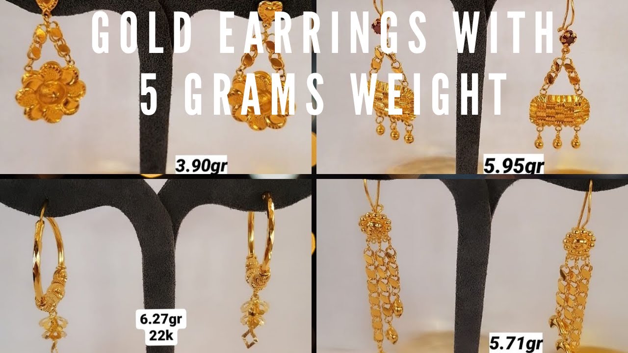 gold earrings design