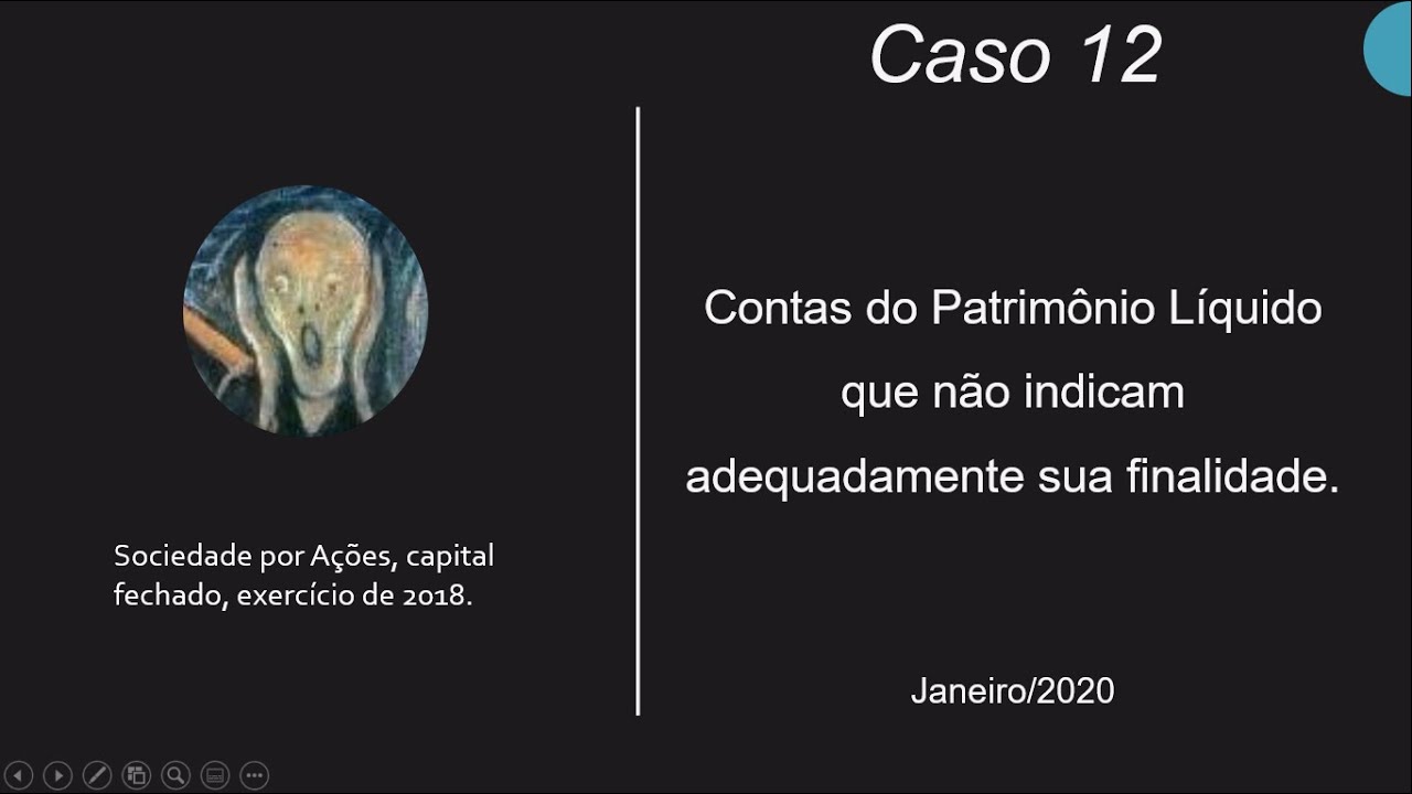 Caso 12 - Contas do Patrimônio Líquido que não indicam adequadamente sua finalidade