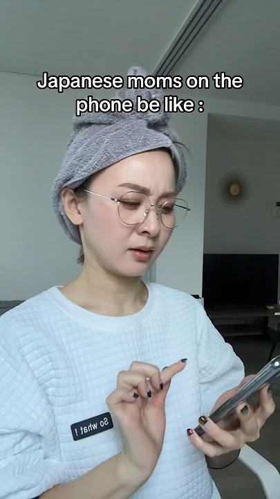 Japanese moms on the phone be like #skit #comedy #japanese #mom