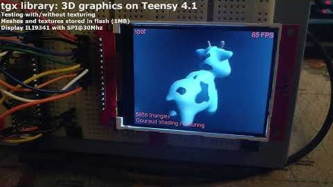 3D graphics on Teensy 4.1 part 2. Texturing