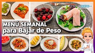 💚 Menú Semanal para BAJAR de PESO #1 🤩 SALUDABLE y ECONÓMICO 👍 Menú para Adelgazar, Ideal Dieta 💖 screenshot 5