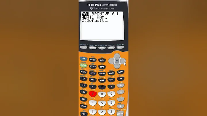 How to Reset Memory and Defaults of a TI84 to the Original Factory State