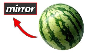 Polishing a watermelon into a mirror