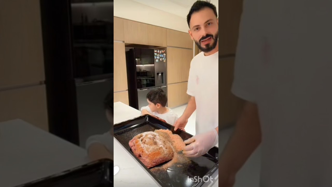 نور وعصام 🥰 تتبيلة لحمة ونوشه تفرم سلطة